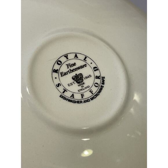 Royal Stafford Fine Earthenware England Blue Grape & Leaves Saucer Plate‎ - Picture 2 of 6